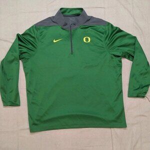 Oregon DUCKS Football TEAM ISSUED Nike Pullover 1/4 Zip JACKET Men's XXL